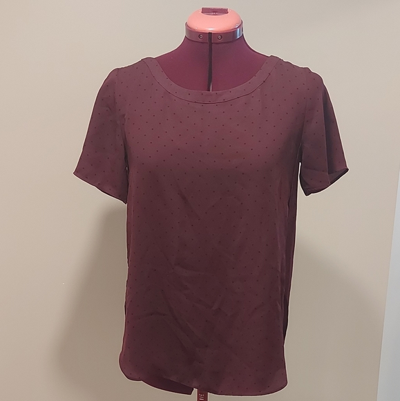 Hi-lo polka dot blouse - Picture 1 of 3